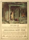 1920 Arkansas Soft Pine Ad ~ New Year Visitor