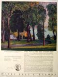 1922 Davey Tree Surgeons Ad ~ William P. Welsh Art