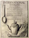 1922 International Sterling Ad ~ Trianon Design