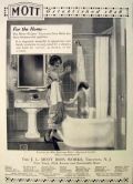 1922 Mott Iron Bath Ad ~ Naked Child in Tub