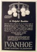 1923 Ivanhoe Lighting Ball Lamp Ad