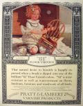 1923 Pratt & Lambert "61" Floor Varnish Ad ~ Sarah Stilwell Weber Art