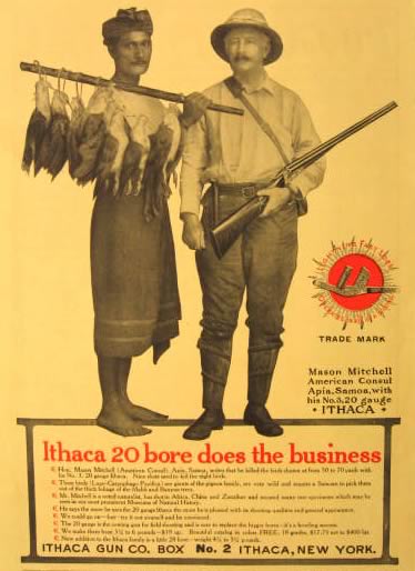 1912 Ithaca 20 Gauge Shotgun Ad ~ Giant Pigeon Shooting