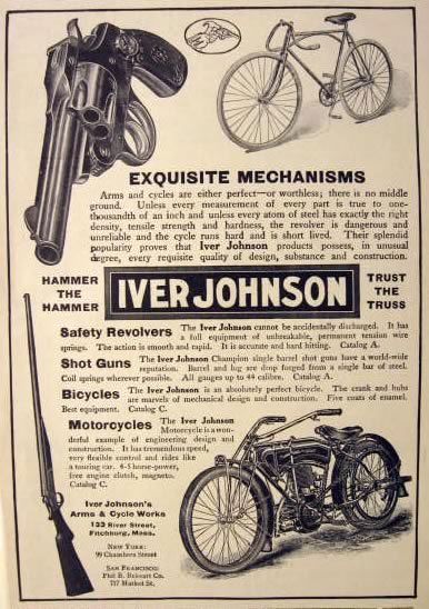 1912 Iver Johnson Ad ~ Exquisite Mechanisms