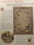 1925 Herati Rugs Ad ~ Cathay Pattern