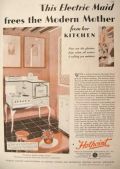 1929 Hotpoint Oven Range Ad ~ Electric Maid