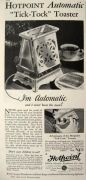 1929 Hotpoint Tick-Tock Toaster Ad