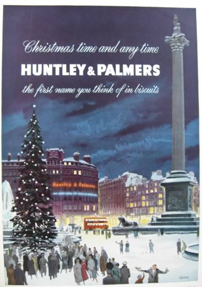 1955 Huntley & Palmer's Biscuits Ad ~ Haseler