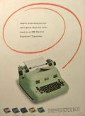 1952 IBM Electric Executive Typewriter Ad ~ In 6 Colors