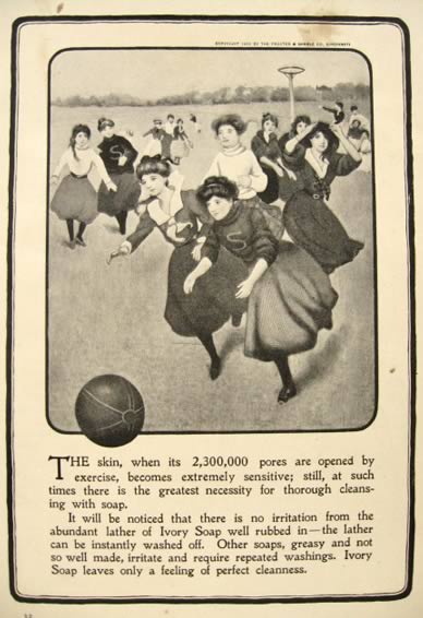 1902 Ivory Soap Ad ~ Women's Basketball
