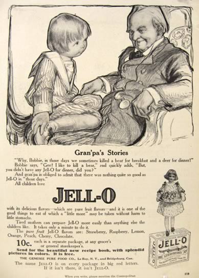 1913 Jello Ad ~ Rose O'Neill ~ Grandpa's Stories