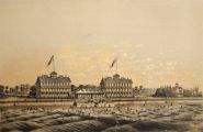 1878 Sea Girt, NJ Antique Print ~ Beach House Resort Hotel
