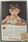 1915 Kellogg's Corn Flakes Ad ~ Adorable Young Boy