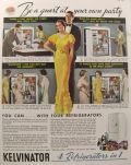 1934 Kelvinator Refrigerator Ad ~ Party Guest