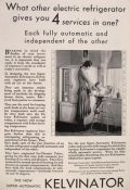 1930 Kelvinator Refrigerator Ad ~ Super Automatic