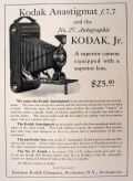 1921 2C Autographic Kodak Jr Ad