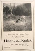 1907 Eastman Kodak Ad ~ Hunting ~ Hunt with A Kodak