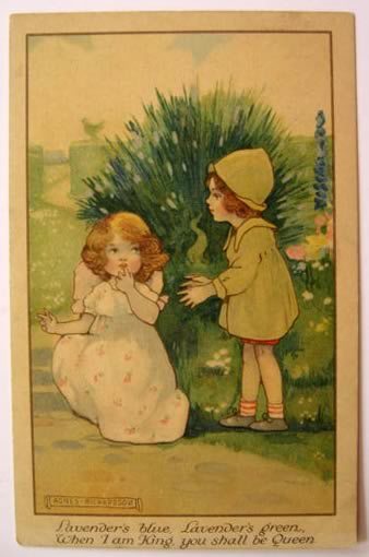 Agnes Richardson Postcard ~ Children in Garden