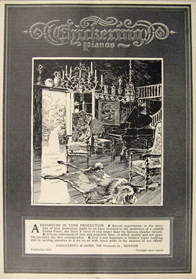 1907 Chickering Piano Ad