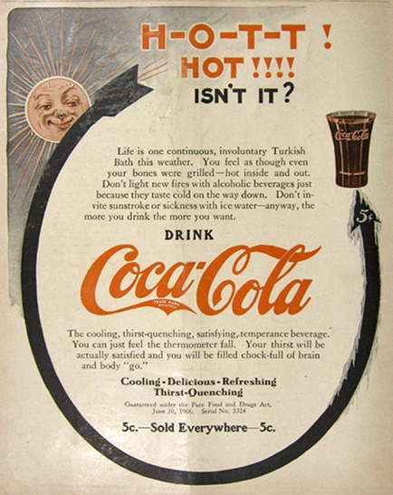 1907 Coca Cola Coke Ad ~ Hot!!! Isn't It?