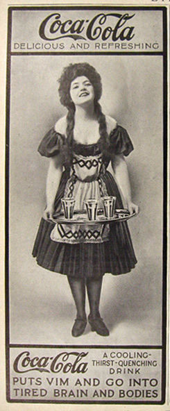 1907 Coca Cola Coke Ad ~ Vim & Go Into Tired Brain & Bodies