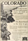 1907 Rock Island Railroad to Colorado Ad