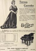 1907 Everett Piano Ad ~ Teresa Carreno