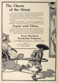 1907 Great Northern Steamship Company Ad ~ Charm of the Orient