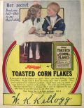 1907 Kellogg's Corn Flakes Ad ~ This Is My Third Dish