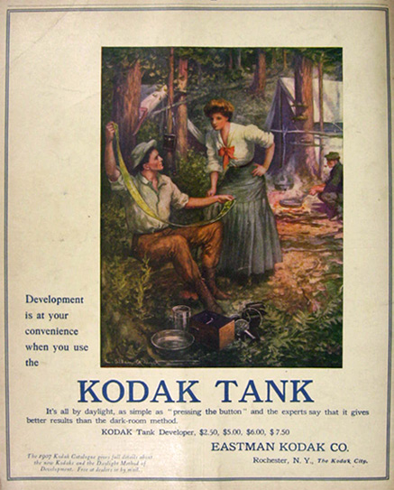 1907 Kodak Tank Developer Ad ~ Better Than Dark Room