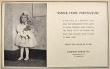 1907 Vintage Ad for "Kodak Home Portraiture" Book ~ Girl with Antique Doll