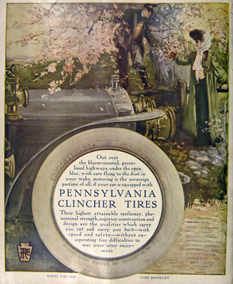 1907 Pennsylvania Clincher Tires Ad