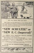 1907 Dupont Smokeless Shotgun Powder Ad ~ Schultze & E.C. (Improved)