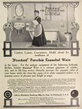 1907 Standard Porcelain Bathroom & Kitchen Enameled Ware Ad