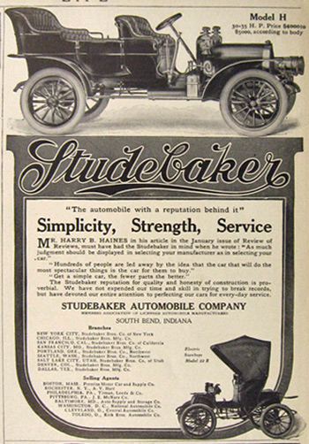 1907 Studebaker Model H Ad