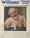 1907 Williams Shaving Stick Ad ~ Old Friend in a New Dress