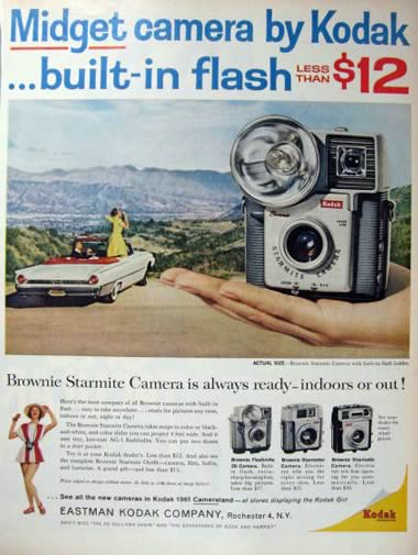 1961 Kodak Brownie Starmite Camera Ad