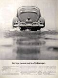 1961 Volkswagen Beetle Ad ~ Last to Conk Out