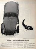 1961 Volkswagen Beetle Ad ~ Don't Have to Replace