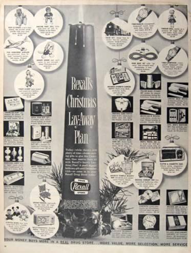 1962 Rexall Drug Store Ad with Prices
