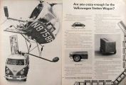1962 VW Volkswagen Bus Ad ~ Hughes 269-A Helicopter