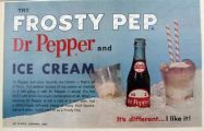 1963 Dr. Pepper Ad ~ Frosty Pep