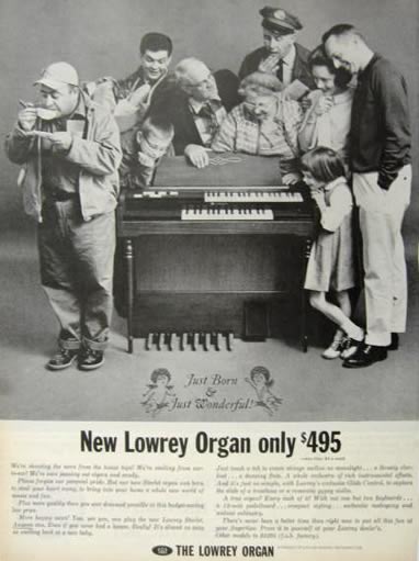 1963 Lowrey Starlet Organ Ad