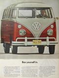1963 Volkswagen VW Bus Ad ~ Box Yourself In