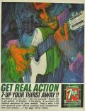 1964 7-Up Ad ~ Acoustic Guitar Player ~ Bob Peak Art