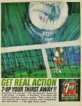 1964 7-Up Ad ~ Tennis ~ Bob Peak Art