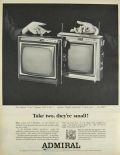 1964 Admiral 11" Playmate TV Television Ad