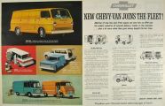 1964 Chevy Van Ad ~ Corvan, Panel, Carryall, Step-Van
