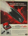 1964 Eveready Captain Rechargeable Flashlight Ad