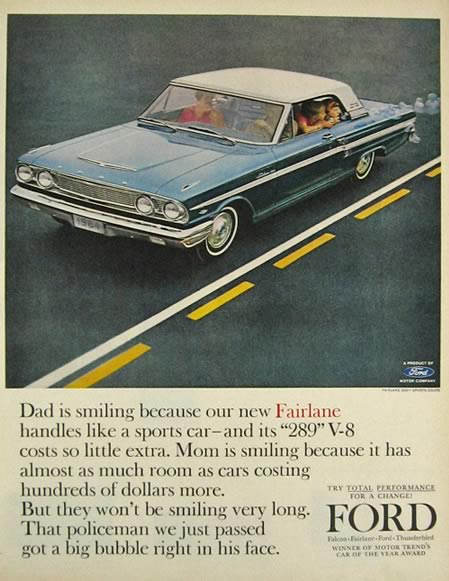1964 Ford Fairlane Sports Coupe Ad